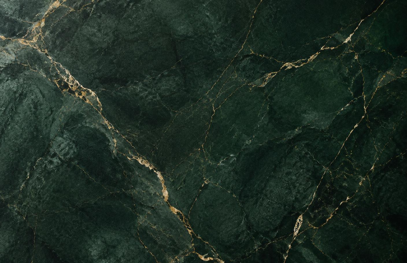 Dark green marble surface with fine veining